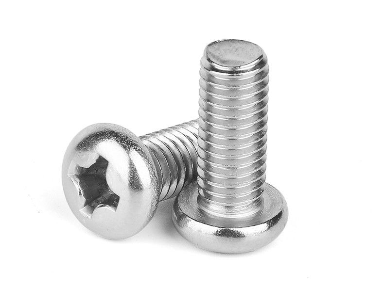 Cylindrical Head Slotting Machine Screws Pure Titanium M0.6-M3 For Building Construction