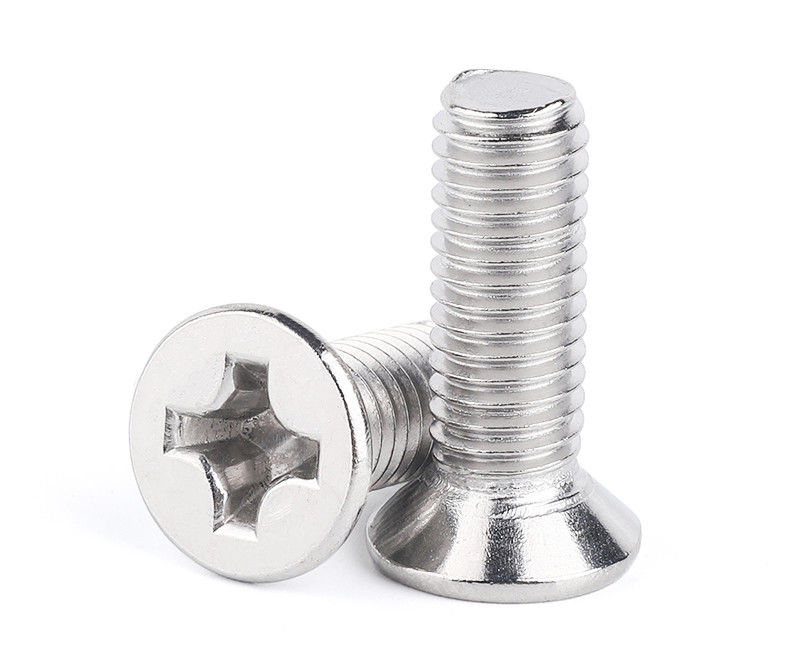 Stainless Steel Screw Countersunk Head Cross Recessed Screw for Car Customized Size