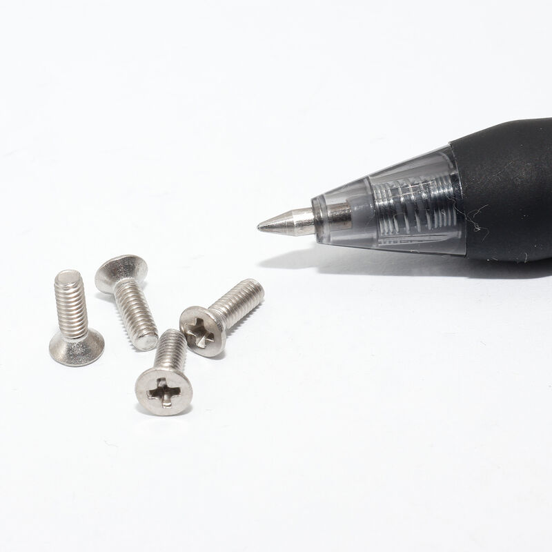Ultra-Thin 1.5mm Galvanized Micro Screw with Slotted Flat End for Precision Electronics