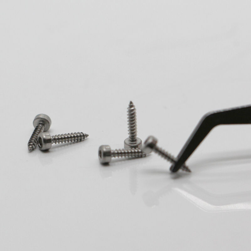 Stainless Steel Ultra-Micro Precision Pan Head Screws M0.5-M3 Nickel Plated for Industrial Applications