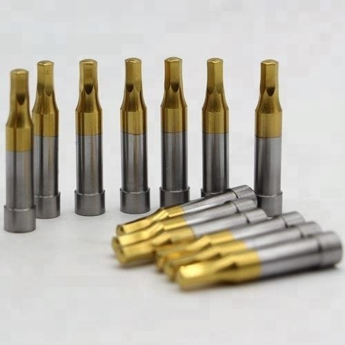 Straight Slotted Mold Parts HSS Punches Punch Pin TiN Surface Treatment