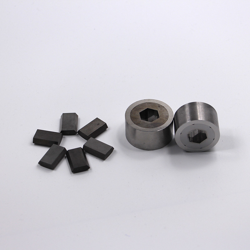 Cold Heading Stamping Tungsten Carbide Die Forging Press Black And Yellow Coating